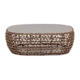 thumbnail image 4 of Pemberly Row Table Basse Ovale Tressée de Patio de 40,5 Po en Brun Doré, 4 of 8