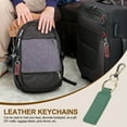 thumbnail image 4 of Uxcell Leather Keychains, 3Pcs Leather Key Chain with Metal Clip Car Keychain for Men and Women, Green, 4 of 6