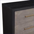 thumbnail image 4 of Contemporary Dark Wood 2-Drawer Nightstand with Brushed Gold Hardware, 4 of 5