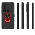 thumbnail image 3 of For CAT S75 Back Case Finger Ring Soft TPU Silicone Case For Motorola Defy 2 6.58 inches Bracket Phone Cover Black TPU C Blue For CAT S75, 3 of 5