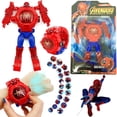 thumbnail image 2 of Disney-reloj electrónico de los Vengadores de Frozen para niño y niña, juguete de dibujos animados, Capitán América, spiderman, Robot transformable, 2 of 4