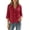 A-Wine, variant on CLOISE 3/4 Length Sleeve Womens Tops Button Shirts Solid Color Collared Pullover Cotton Linen Elegant Fall Clothes with Pockets Gray 2XL