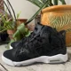 thumbnail image 4 of A i r-Jor-dan 6 RETRO PREMIUM HEIRESS (GS) SIZE 6 BLACK SUEDE, 4 of 6