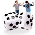 thumbnail image 1 of Dados inflables Novelty Place Jumbo, 20 cm, blancos y negros, x2, 1 of 7