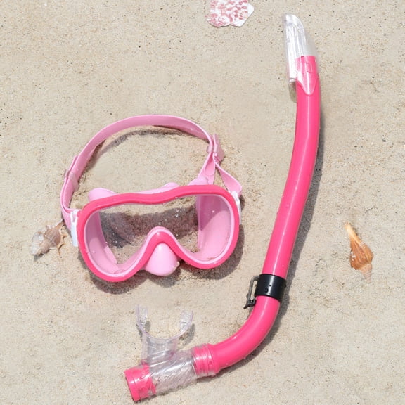 Elowen Kids Snorkel Snorkel Set for Adults Kids Dry Snorkel Anti Fog Lens Soft Silicone Seal Adjustable Strap Underwater Swimming Gear