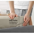 thumbnail image 4 of RUVANTI 100% Cotton Sheets – California King Percale Bedding, Cooling & Breathable, Durable with a Crisp, Soft & Comfortable Feel, 14" Deep Pocket, 4-Piece Set, Taupe, 4 of 7