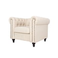 thumbnail image 5 of Home Square Living 2 Piece Microfiber Living Room Chair Set in Cream, 5 of 6