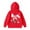 1#Red, variant on Kiijoy Toddler Girls Graphic Hoodie Casual Loose Hooded Sweatshirt Pullover Top, Sizes 2-3