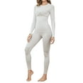thumbnail image 1 of Charmo Womens Basic Thermal Underwear Sets Long Johns Layer Tops & Bottom Pajama Fall Winter, 1 of 8