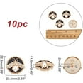 thumbnail image 4 of 10 Pcs Bee Round Metal Button 3D Bee with Pearl Alloy Enamel Shank Buttons for DIY Craft Button Sewing Suit Uniform Coat Decoration Trousers Accessories, 4 of 9
