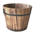 thumbnail image 1 of Maceta de madera para manualidades, adorno multiusos, contenedor decorativo para plantas, maceta para exteriores, patio, decoración de habitaciones, 1 of 9