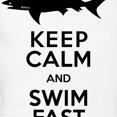 thumbnail image 3 of CafePress - Sharks! Keep Calm And Swim Fast Pajamas - Women's Light Pajamas, 3 of 4