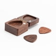 thumbnail image 4 of CSChome Guitar Picks Wooden Guitar Picks Holder Storage Box Lightweight Portable Handcrafted Guitar Picks Storage Container, 4 of 7
