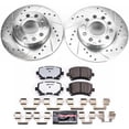 thumbnail image 3 of PowerStop Rear Z26 Street Warrior Carbon-Fiber Ceramic Brake Pad and Drilled and Slotted Rotor Kit Fits: AUDI VOLKSWAGEN Select Models K4627-26, 3 of 9