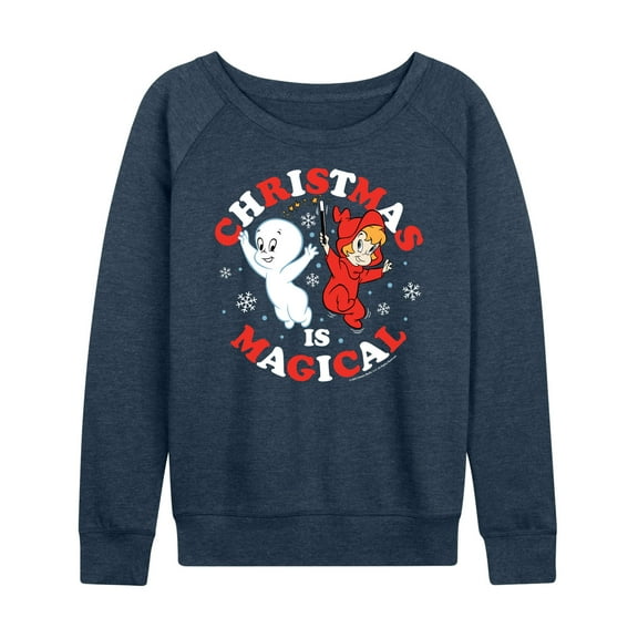 Casper the Friendly Ghost - Christmas Is Magical - Women's Lightweight French Terry Long Sleeve Shirt