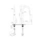 thumbnail image 4 of Llave mezcladora monomando grifo cocina Tecnolam TEC149NEGRO INOX negro mate, 4 of 4