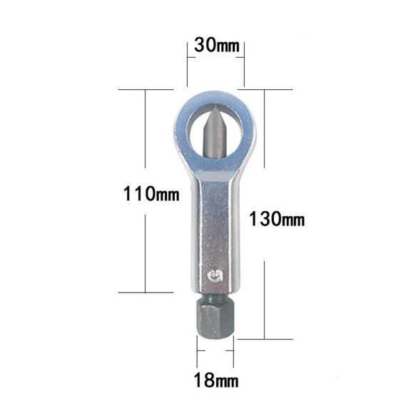 Nut Splitter Tool, Gaqring Heavy-Duty Manual Pressure Nut Remover Extractor, Rusted Jammed Bolt Breaker Set for 9-12mm 16-22mm 22-27mm Nuts, Silver