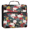 thumbnail image 5 of FORMRS Zipper Binder with Shoulder Strap 2-inch Ring 500 Sheet Capacity File Bag, Black Lucky Cat, 5 of 5