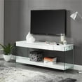 thumbnail image 4 of Furniture of America Cavalier Glass Top 70-inch TV Stand in White, 4 of 5