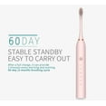 thumbnail image 4 of Smart Toothbrush Sonic Electric Toothbrush USB Fast Charging Adult Waterproof 6-Speed With 8 Soft Brush Heads WHITE, 4 of 15