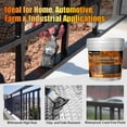 thumbnail image 4 of Metal Paint, Rust Converter and Metal Primer 34.8 oz – Anti-Rust Coating Rust Paint Encapsulator for Maximum Rust, Stop Corrosion, Ideal for Car Parts, Boats, Railings, Fences, Tools, Heat Resistant, 4 of 7