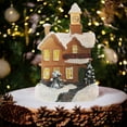 thumbnail image 5 of Holiday Clearance! UHUYA Christmas Decor, Resin Christmas Scene Village House Town with Warm White LED Lights Battery Operated Christmas Decorations Christmas Gift B, 5 of 7