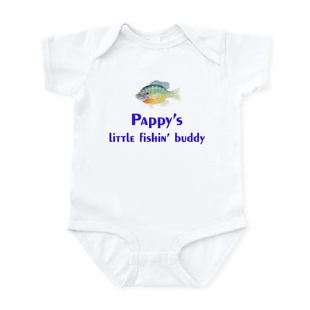 

CafePress - Pappy s Fishin Buddy Infant Bodysuit - Baby Light Bodysuit Size Newborn - 24 Months