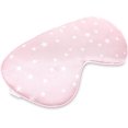 thumbnail image 5 of Antifaz para dormir de seda rosa, antifaz nocturno 100% de seda para cubrir los ojos, accesorio suave para la cabeza para dormir en viajes en avión, protección ligera JM, 5 of 5