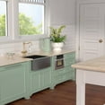 thumbnail image 3 of Mocoloo 27"x21"x10" Matte Black Stainless Steel Farmhouse Sink Single Bowl Apron Front Kitchen Sink, 3 of 6