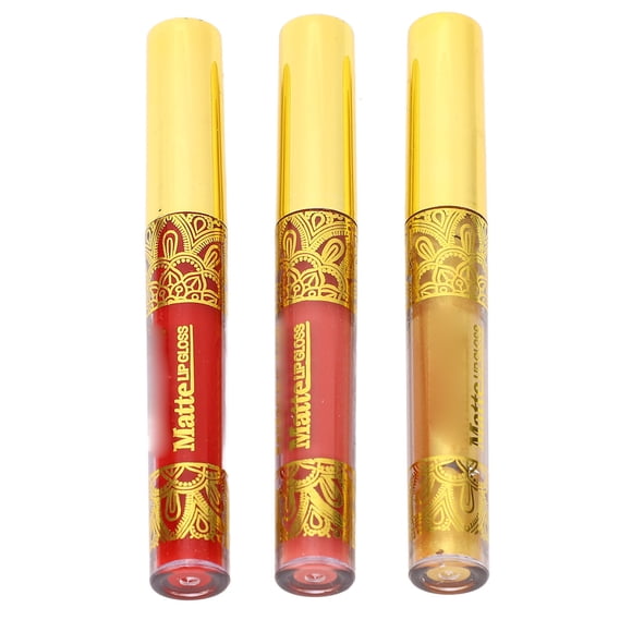 Mancha de Labios Mate, Liviano 02 05 Tono Dorado Brillante 2.5 ml de Oro Holográfico de Oro para maquillaje para maquillaje