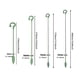 thumbnail image 2 of Varilla de soporte para plantas Matsuzay 5X plásticos reutilizables, 2 of 6