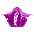 thumbnail image 4 of Kaerm Womens Shiny Metallic Gothic Shoulder Armor Cosplay Jacket Shrug for Halloween Rave Party Purple L, 4 of 5
