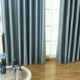 thumbnail image 3 of para Tratamiento de Ventanas Cortina Tratamientos Ventanas Elegante Accesorios Duradero Azul - 140x245cm Macarena Panel de cortina de ojal, 3 of 8
