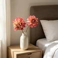 thumbnail image 7 of Artificial Dahlia Flowers, 2 Pcs 14.96 In Plastic Bouquet For Table Decor, Red, 7 of 7