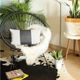 thumbnail image 4 of White and Black Midsection Lumbar Throw Pillow, 4 of 7