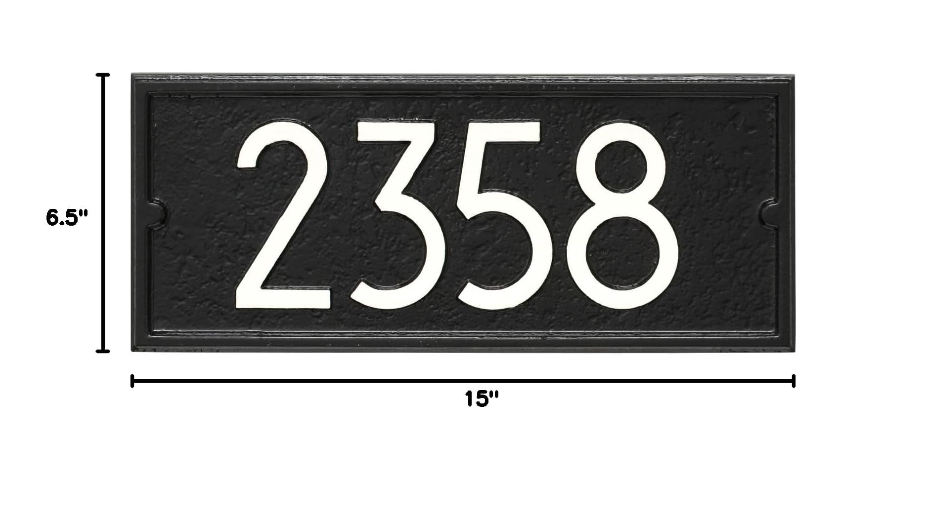 Custom Mailbox Address Plaque, Personalized House Number Sign with Modern Numbers