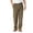 Khaki, variant on Haggar Men's E-CLO Stria Pleat Front Dress Pant Classic Fit HD00219