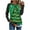 Green, variant on Christmas Shirts for Women Snowflake Print Raglan Long Sleeve Shirt Christmas Crew Neck Blouse Holiday Top for Winter Wear My Items