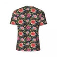 thumbnail image 6 of T Shirt For Men Pink Baroque Floral Men Retro Flowers Print Awesome Sportswear Comfortable Summer Te, 6 of 7