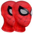 thumbnail image 1 of Mascarilla día de Muertos SpiderRed01 2Pzas 59cm Ø Poliéster Rojo Máscara Spiderman., 1 of 2