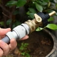 Brass Garden Hose Shut Off Valve Full Flow, Heavy Duty 1Way No RestrictedFlow Water ShutOff