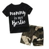 Camouflage Newborn Baby Boy Girl Tops T-shirt + Shorts Pants Outfits Set Clothes