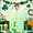#65-Mint Green, variant on Ceisia Men's St. Patrick's Day Shamrock Heart Scattered Print Short Sleeve Turndown Collar Stretch Casual Shirt Mint Green L Gifts