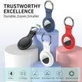 thumbnail image 2 of YUNOVA Premium AirTag Keychain Holder 4-Pack - Flexible Waterproof Silicone Case Compatible with Apple AirTag 2021, Pet Collar & Travel Essentials (Easy Install), 2 of 6