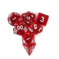 thumbnail image 2 of 7 unids/set dados de varios lados dados de juego de mesa acrílico poliedro Digital (rojo) Ndcxsfigh Nuevos Originales, 2 of 8