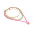 thumbnail image 5 of Daily Wear Layered Pendant Necklace for Women, Beaded Three Strand Collarbone Jewelry Set with Flower Detail for Parties and Travel Looks, 5 of 9