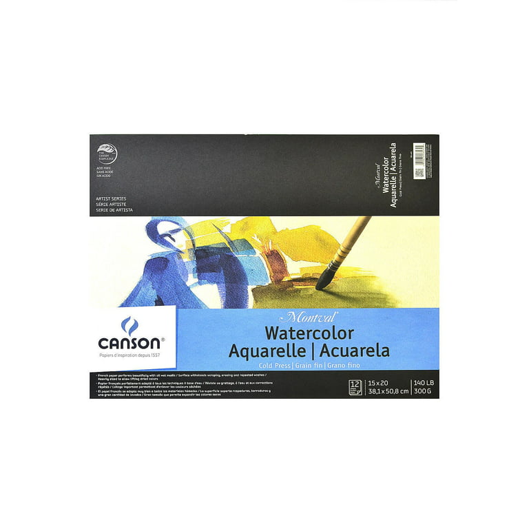 Canson Montval Watercolor Paper 10 x 15 12 Sheets Pack Of 2