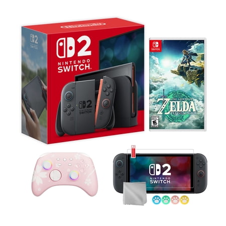 Nintendo Switch 2 Console 256GB 7.9-Inch 1080P HDR Touch Screen, Joy-Con 2 with Mouse Sensor, Dock, with The Legend of Zelda: Tears of the Kingdom NS1 Game, Wireless Controller & Accessories