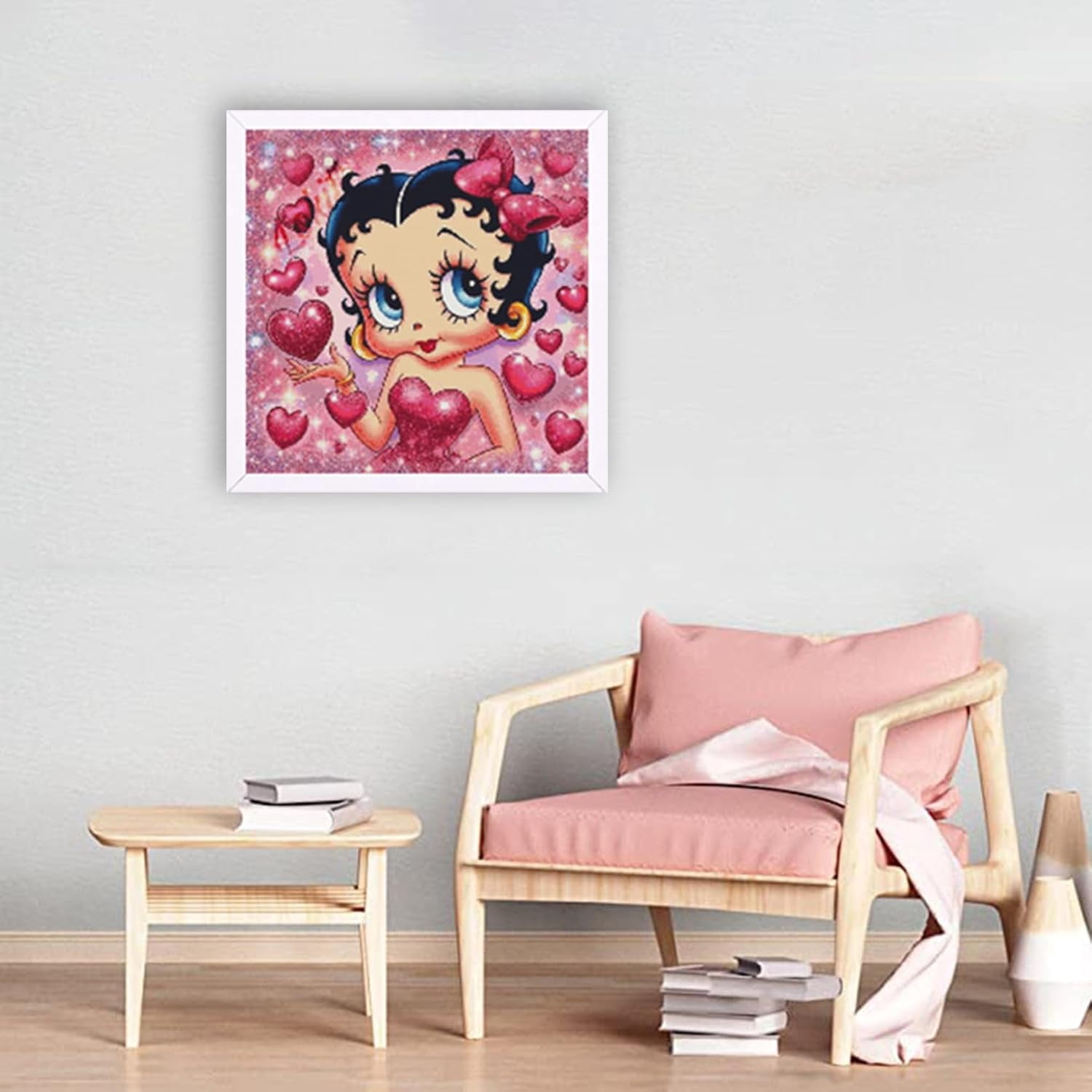 Diamond Painting Kits for Adults,5D Cartoon DIY Diamond Art for Adults,Round Full Drill Diamond Art Kits for Gift Home Wall Decor (Without Frame,16x16inch)