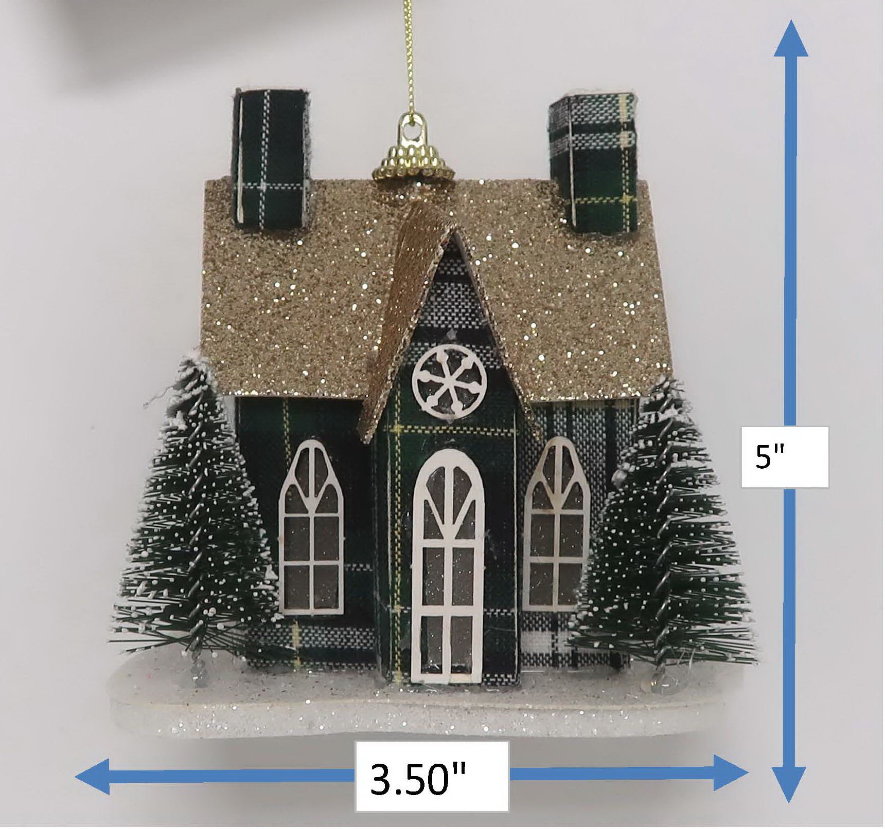 GT Décoration de maison à carreaux verts à LED